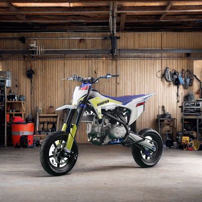 Carregamento máximo 150kgs Supermoto 190cc Gas Dirt Bike Motard 12'12' On Road Pneus Gas Motorcycle para Adultos