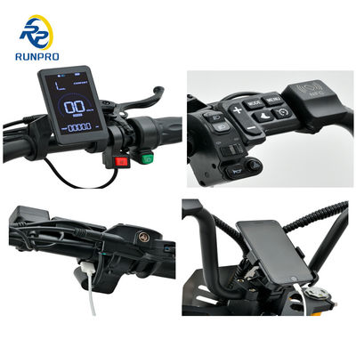 Scooter Elétrico Citycoco Pneus Gordos 1500W 2*1500W 60V Dobrável Long Range com COC CEE
