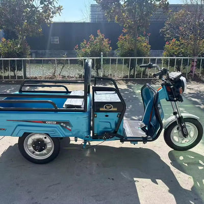 Transporte de mercadorias pesadas com pneus de tamanho 3,75-12 600kg 1000w motocicleta elétrica de 3 rodas