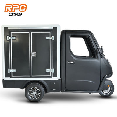 Triciclo elétrico de carga de carroceria fechada com certificação CEE e controlador 60V/72V