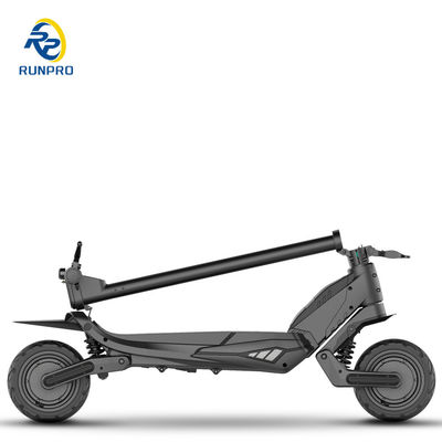 Scooter elétrico dobrável off-road com motor duplo 2 * 500W e pneu de 9 polegadas para pilotos unisex