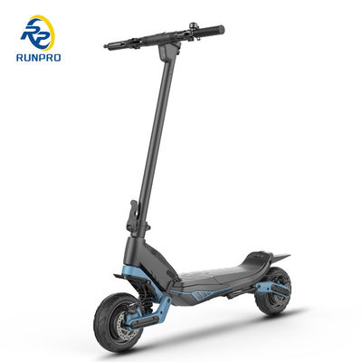Scooter elétrico dobrável off-road com motor duplo 2 * 500W e pneu de 9 polegadas para pilotos unisex