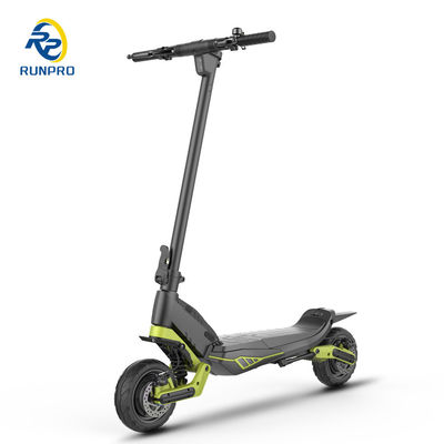 Scooter elétrico dobrável off-road com motor duplo 2 * 500W e pneu de 9 polegadas para pilotos unisex
