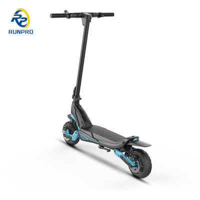 Scooter elétrico dobrável off-road com motor duplo 2 * 500W e pneu de 9 polegadas para pilotos unisex