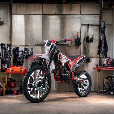 250cc Off-Road 4 tempos de gasolina Motocross Dirt Bike com arranque elétrico e freio a disco