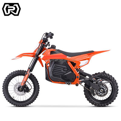 Moto Dirt Bike elétrica com motor de 1200W e bateria de lítio de 48v20ah alcance 50KM 1412 pneu
