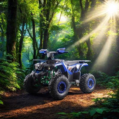 Crianças Adultas Aço 2WD 12V Elétrico Manual Chain Drive com marcha atrás 125cc Automático ATV Quads