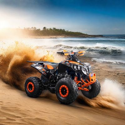 Transmissão a cadeia 125CC ATV 4 Wheeler com motor potente e certificação CE
