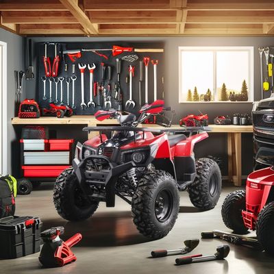 2024 Runpro 10 polegadas pneu de aço 200cc ATV com luz LED libertar o seu aventureiro interior