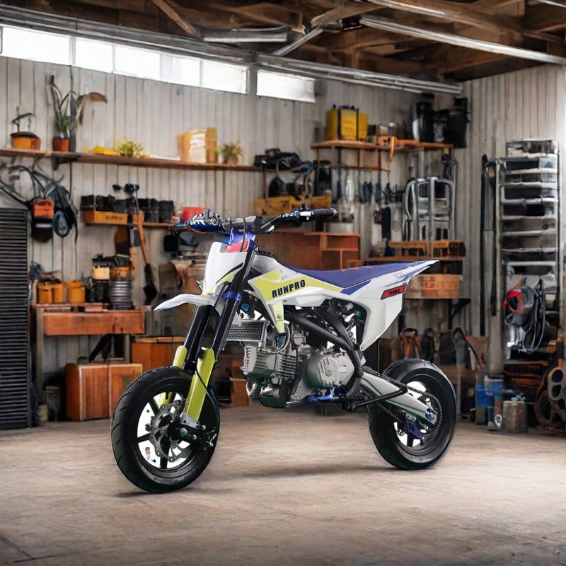 Carregamento máximo 150kgs Supermoto 190cc Gas Dirt Bike Motard 12'12' On Road Pneus Gas Motorcycle para Adultos