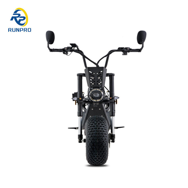 Scooter Elétrico Citycoco Pneus Gordos 1500W 2*1500W 60V Dobrável Long Range com COC CEE