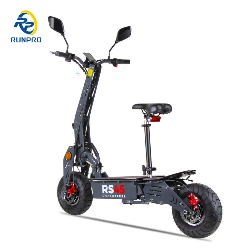 Velocidade máxima de 45 km / h e bateria de 48V12ah em scooter elétrico dobrável para conveniência