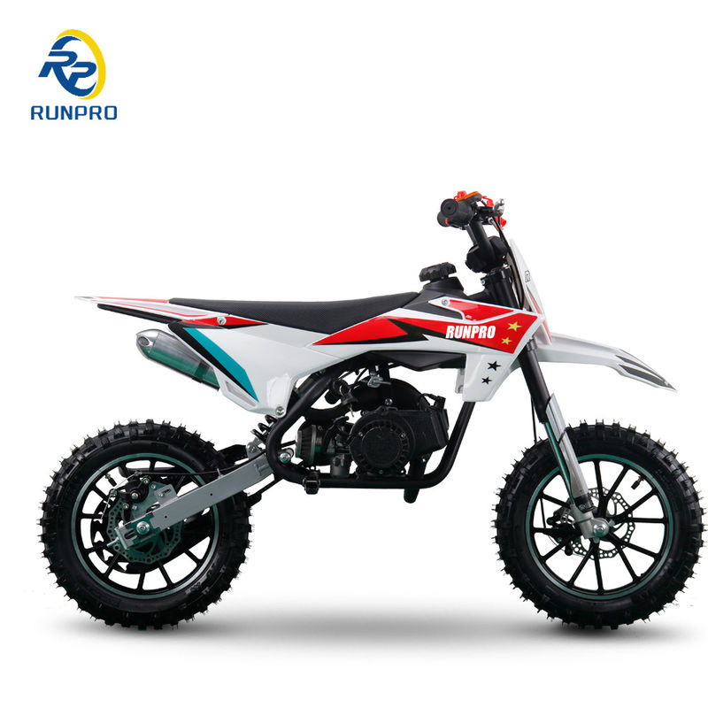 Motor Outro 49cc 2 tempos Mini Electric Start Dirt Bike para crianças Off Road Pit Bike