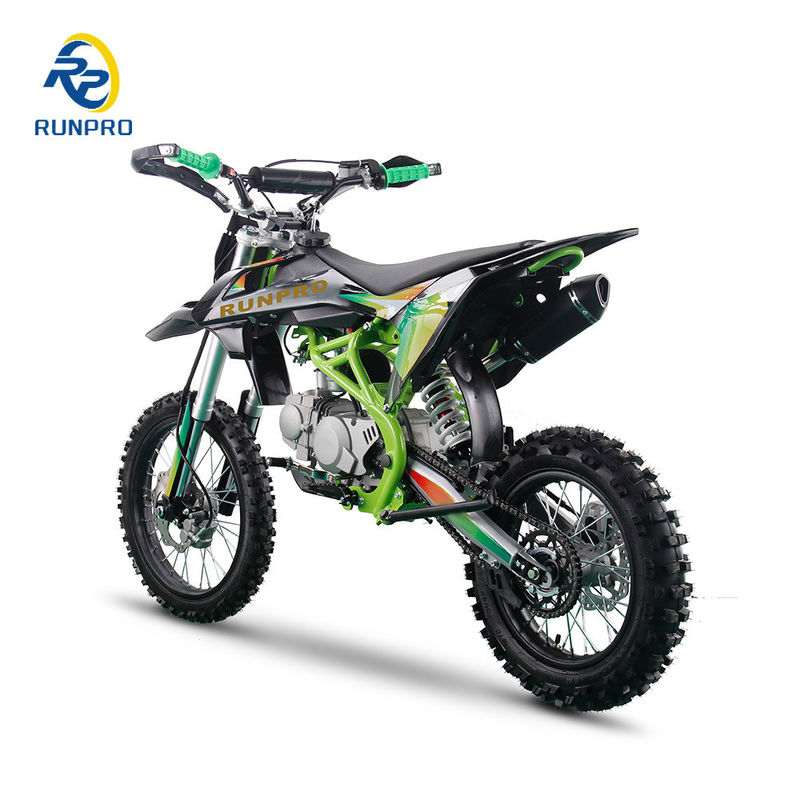 Tamanho da bicicleta 1750X710X1080MM Runpro Racing 125cc 140cc 17/14 Wheel Dirt Bike Motorcycle
