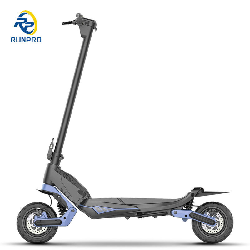 Scooter elétrico dobrável off-road com motor duplo 2 * 500W e pneu de 9 polegadas para pilotos unisex