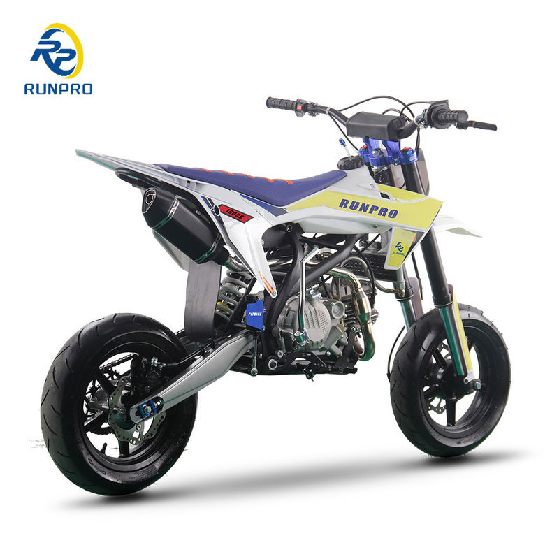 Motard Pit Bike 190cc Moto Cross Dirt Bike com altura do assento 780mm e distância entre eixos 1200mm
