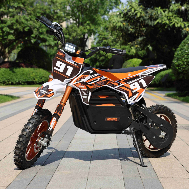 RUNPRO 2024 1000W Electric Dirt Bike para Crianças Personalizável Mini Trail Pocket Bike Disc F/R