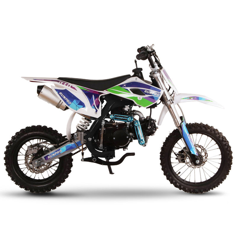 Transmissão manual 110cc 125cc Motor a gasolina Crianças Bicicletas de gás para aventuras de velocidade