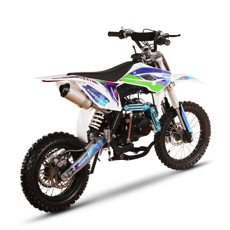 CE aprovado 110cc 125cc 4 Stroke Kick Electric Start Dirt Bike Pitbike para Adultos Max. Velocidade 61 80km/h 14/12inch Wheel