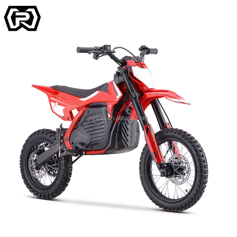 FRONT 2.75-14 REAR 3.00-12 Electric Kids Dirt Bike com Potentes Motos de Acionamento de Cadeia