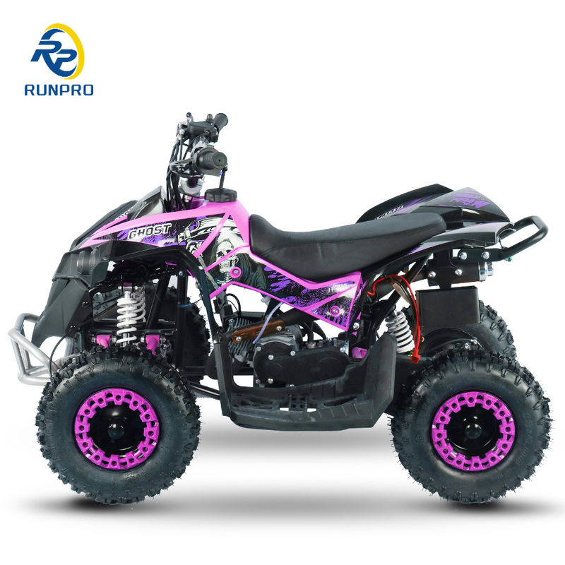 ATVs elétricos para crianças 49cc 50cc 4 rodas de gasolina Mini ATV com manuseio manual de plástico